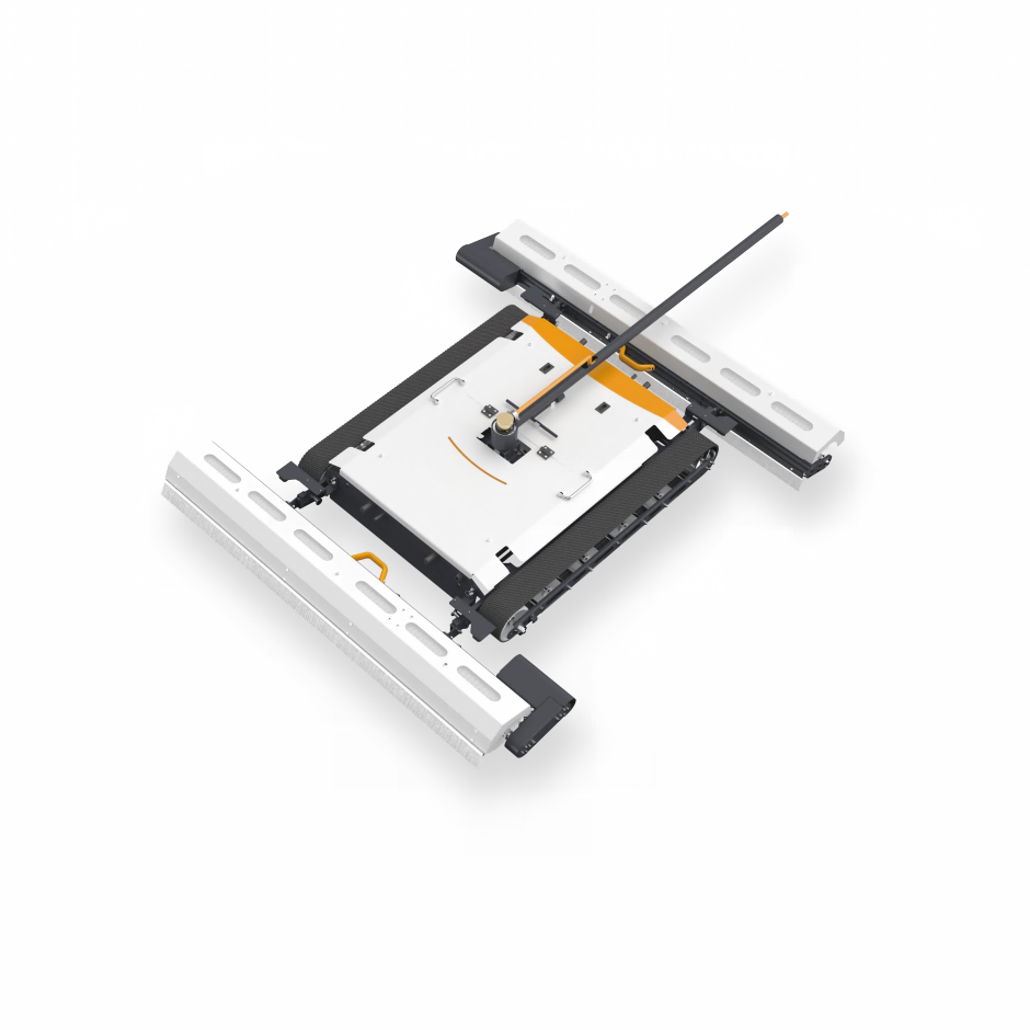 Robot làm sạch PV Bàn chải kép